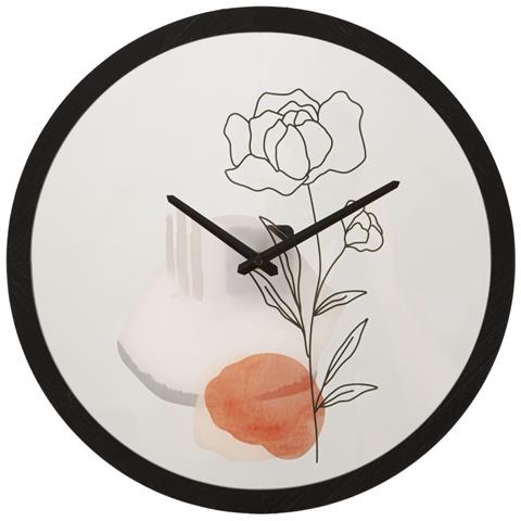Orologio Da Parete Flower A Con Quadrante Floreale Multicolor - Foto 1