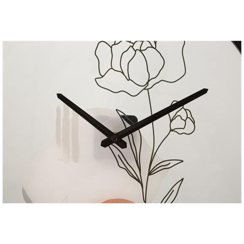 Orologio Da Parete Flower A Con Quadrante Floreale Multicolor - Foto 2
