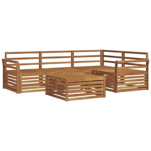 Set di divani da esterno 5 pcs Naturale - Foto 1