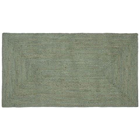Tappeti per area Rettangolare Verde Oliva 100 x 200 cm Juta - Foto 1
