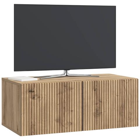 Mobile Porta TV da Muro Rovere Artigianale 78,5 x 41 x 30 cm - Foto 2
