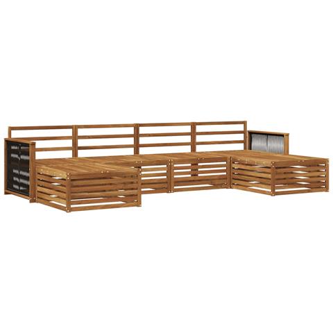 Set divani 6 pcs Legno di Acacia Massello - Foto 1
