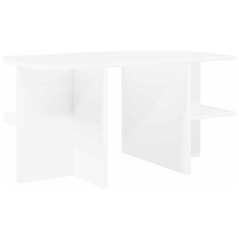 Tavolino da salotto Bianco 87 x 50 x 45 cm Legno ingegnerizzato - Foto 1