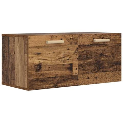 Armadietto a muro A parete Legno antico 80 x 36,5 x 35 cm - Foto 1