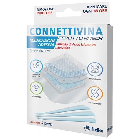 Cerotto Connettivina Hitech 10 X 10 cm 4 Pezzi - Foto 1