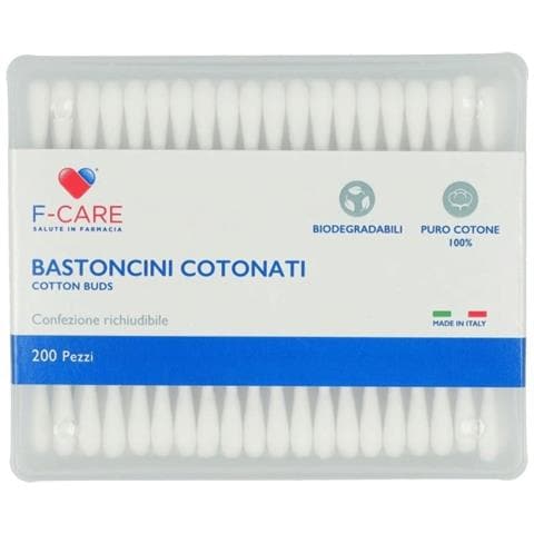 F Care Bastoncini Cotonati 200 Pezzi - Foto 1