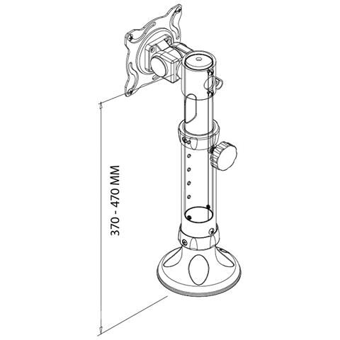 Supporto da scrivania FPMA-D025BLACK per Monitor LCD /LED /TFT - Foto 2