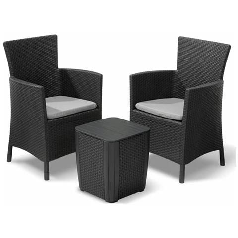 Keter Set da Pranzo per Esterni 3 pz Iowa Grafite 223929 - Foto 1