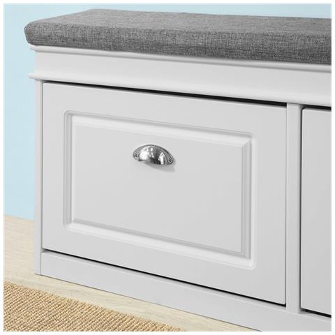 Scarpiera Salvaspazio Slim, Portascarpe Salvaspazio Regolabili, L104*p24*a52 Cm, Bianco, Fsr64-w - Foto 8