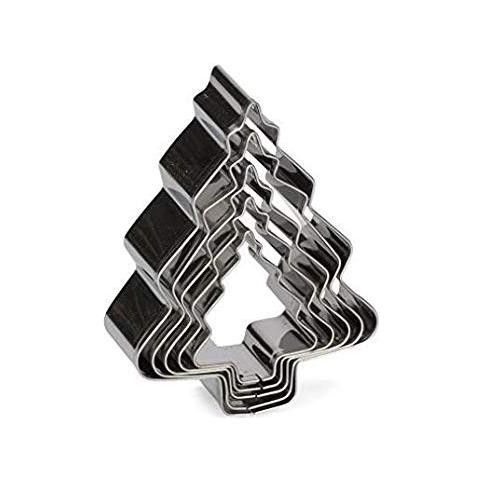 Set 5 Taglierine Per Biscotti Albero Di Natale - Foto 1