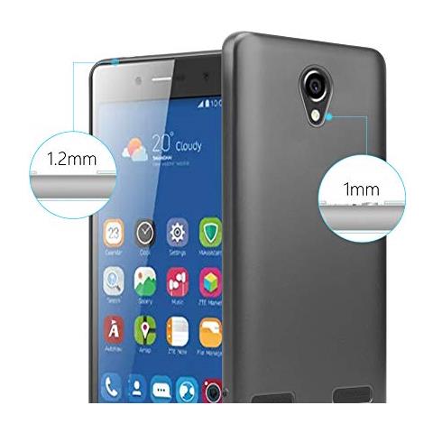 Custodia Compatibile Con Zte Blade L7 In Grigio Metallico - Coperchio Protettivo In Silicone Tpu Flessibile - Foto 2