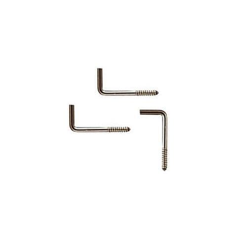 Conf. 20 Cancanetti A Vite Per Bacchette Tende 2x22,5 Mm Zincati - Foto 1