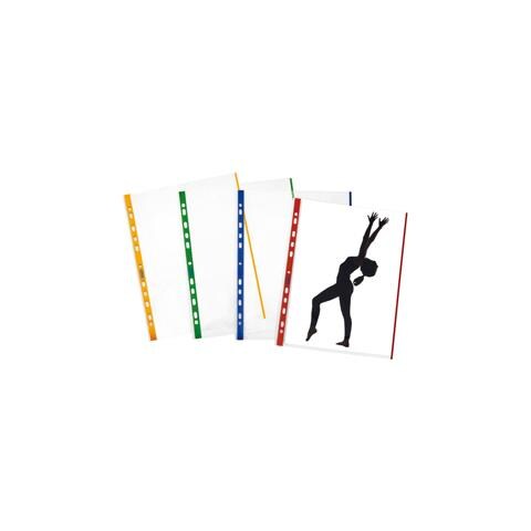 10 Buste Forate 21x29.7cm C / banda Colore Verde 01/0165 - Foto 1