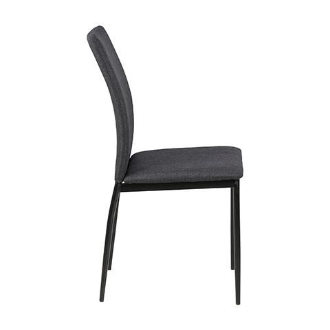 Bacyion Set di 4 Sedie Ufficio Sedie Conchiglia Grigio per Sala da Pranzo Sedie Senza Braccia Imbottita di Design Design Nordico Adatta per Soggiorno 