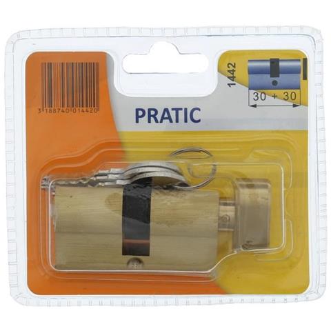Pratic 1442 Cylindre 30+30 Mm En Laiton A Bouton / Niveau De Scurit 1 - Foto 1