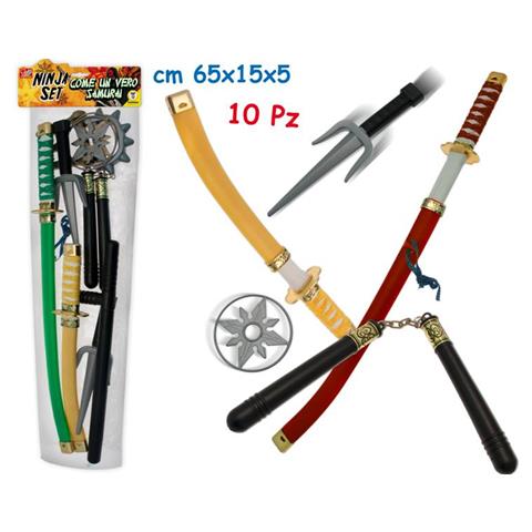 Ninjia Set Piccolo Samurai 10 Pz 3 Colori - Foto 1