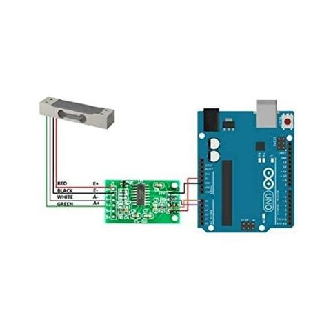 Cella Di Carico Hx711 Adc Converter Breakout Modulo Digitale Sensore Del Peso 1kg Elettronica Portatile Bilancia Da Cucina Diymall Per Cella Di Carico Pesare Peso - Foto 4