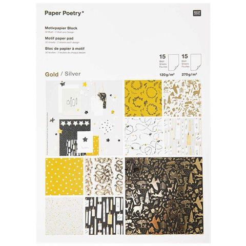 30 Fogli Di Carta Oro E Argento - Natale Nostalgico - Foto 1