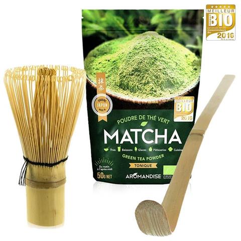 Box Tè Matcha + Frusta + Cucchiaio Di Bambù - Foto 1