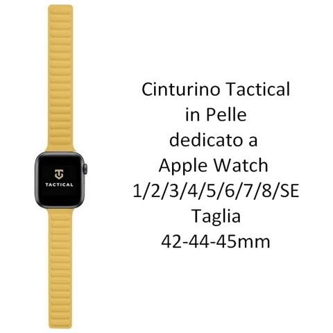 Cinturino 744 Originale Loop Leather Per Apple Watch 1-2-3-4-5-6-7-se 42 44 45mm Yellow - Foto 2