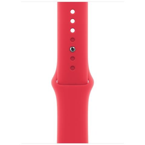 Cinturino Sport Red (45 mm) - Compatibilità: Modelli di Apple Watch 42 mm 44 mm 45 mm 49 mm Materiale: Fluoroelastomero Misura: M /L - Foto 1