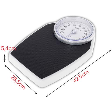 Sc1122 Bilancia Pesapersone Meccanica, Analogica Senza Batterie, Capacità Di Peso 150kg Bianco /grigio - Foto 6