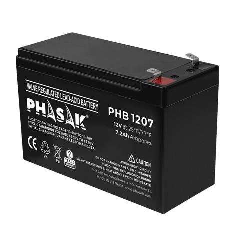 PHB 1207 batteria UPS Acido piombo (VRLA) 12 V 7,2 Ah - Foto 1