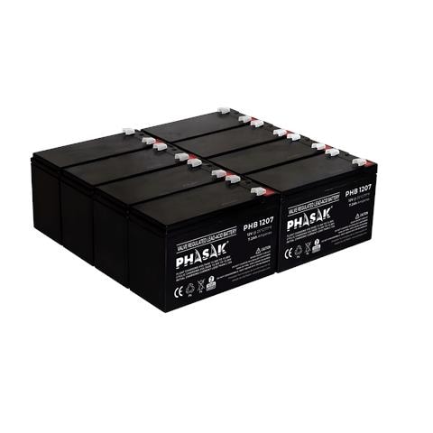 PHB 1207 batteria UPS Acido piombo (VRLA) 12 V 7,2 Ah - Foto 8