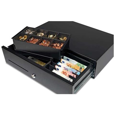 Hd-5030 Cassetto Contanti Per Uso Intensivo - 8 Scomparti Per Monete E Banconote - Fino A 2 Milioni Di Aperture - Foto 2