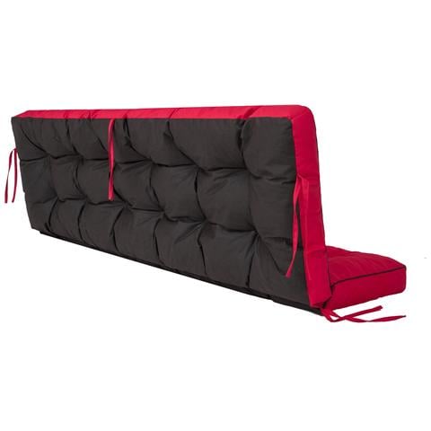Cuscino Per Altalena Hollywood, Morbido Cuscino Per Seduta, Resistente Cuscino Per Altalena Da Giardino, Cuscino Adatto Per Roulotte, Cuscino Per Panca Con Schienale. Larghezza 140 Cm - Rosso - Foto 8