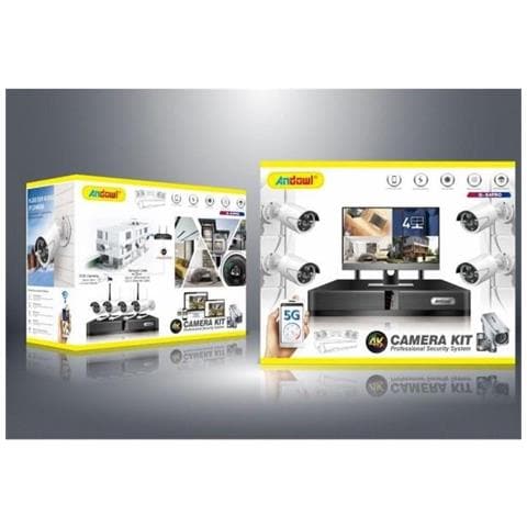 Kit di Videosorveglianza Registrazione 4k Hd Telecamera 4 Canali Cctv Q-s4pro - Foto 8