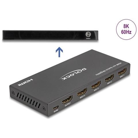 Interruttore Hdmi Da 4 Ingressi Hdmi A 1 Uscita Hdmi 8k 60 Hz - Foto 4