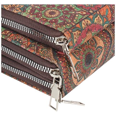 Pochette In Sughero, Collezione Mandalavibe, Chiusure A Zip - Foto 2