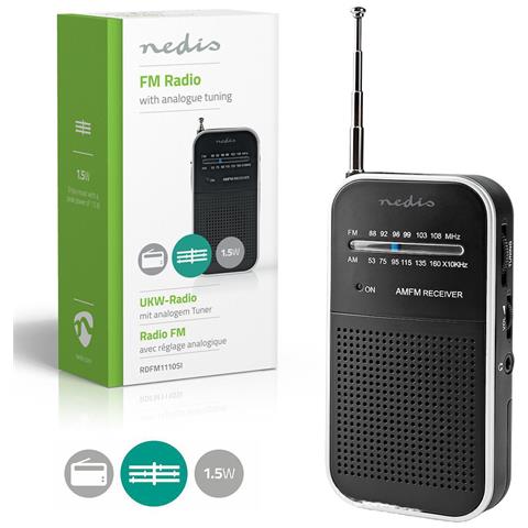 Radio Fm Am Portatile Radiolina Analogica Con Speaker E Cuffia - Foto 1