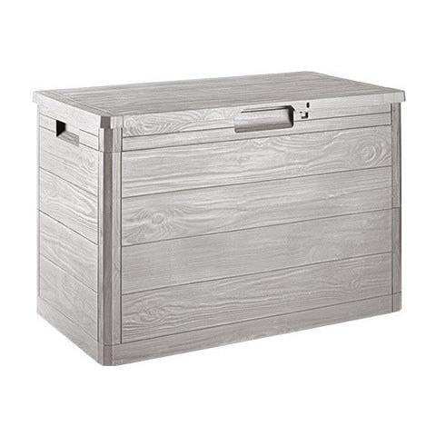 Baule Multiuso In Resina Da Interno Esterno Con Maniglie E Lucchettabile 77x44xh53 Cm Woody's160 - Foto 1