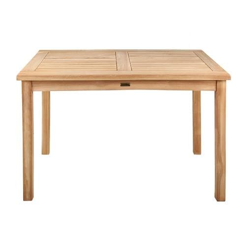 Salento - Tavolo Da Esterno Rettangolare In Legno Di Teak - Colore Naturale - 70 X 110 Cm - 4 Posti - Foto 1