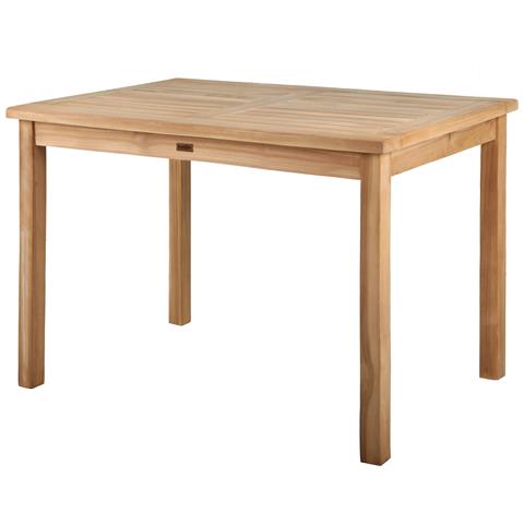Salento - Tavolo Da Esterno Rettangolare In Legno Di Teak - Colore Naturale - 70 X 110 Cm - 4 Posti - Foto 2