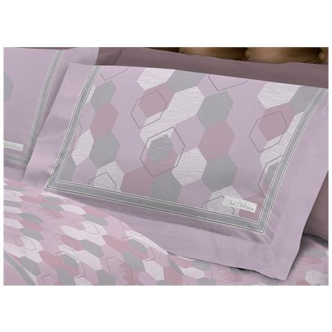 Completo Lenzuola Letto Calda Flanella 100% Cotone Disegno Bologna Matrimoniale Rosa - Foto 5