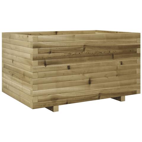 Fioriera Da Giardino 90x60x49,5 Cm In Legno Di Pino Impregnato - Foto 2