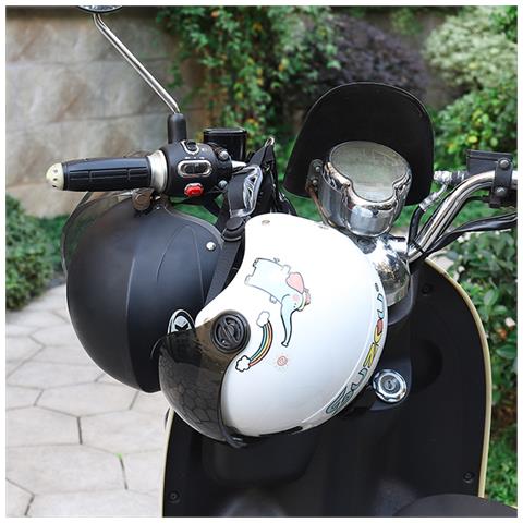 Lucchetto Per Casco Scooter Elettrico, Lucchetto Di Sicurezza Antifurto Per Casco Moto Silver - Foto 5