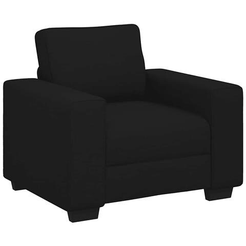 Poltrona Nera 60 cm in Tessuto - Foto 1