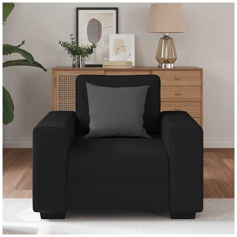 Poltrona Nera 60 cm in Tessuto - Foto 9