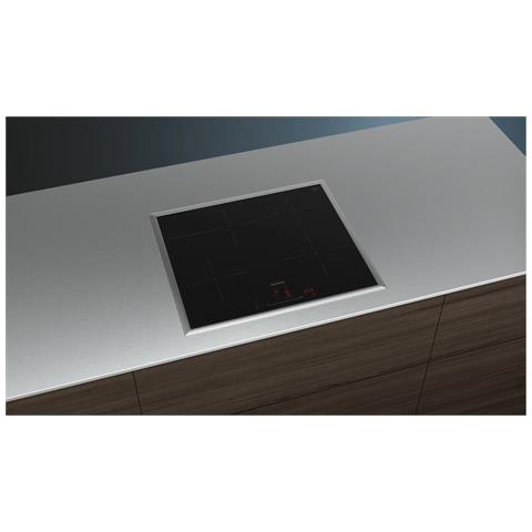 Piano Cottura iQ300 EH645HFB1E a Induzione 4 Zone Cottura da 60 cm Vetroceramica Nero /Inox - Foto 2