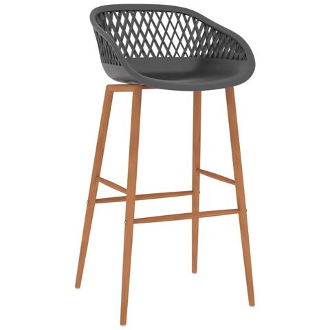 Lusso Casadino -  Sedie Da Bar 4 Pz Grigie - Foto 1