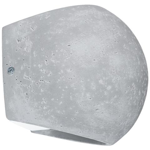 Sollux Lighting Lampada A Parete Globe In Cemento Sl.1362 - Moderno Lampada Da Parete Grigio 14x18x14 Cm - Foto 1