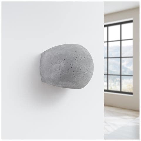 Sollux Lighting Lampada A Parete Globe In Cemento Sl.1362 - Moderno Lampada Da Parete Grigio 14x18x14 Cm - Foto 2