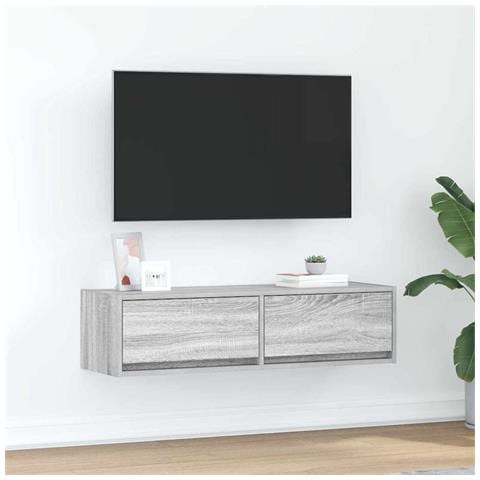 Mobile TV  Grigio Sonoma 100x31x25,5 cm Legno ingegnerizzato - Foto 2