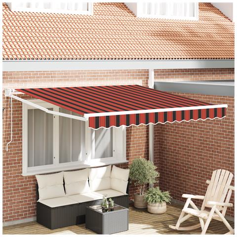 Tenda Retrattile Automatica Arancione e Marrone 300x250 cm - Foto 2