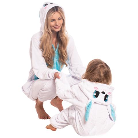 Pigiama Per Bambini Kigurumi Onesie Costume Coniglio Blu 125-135 - Foto 5