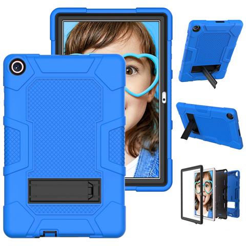 Custodia Per Samsung Galaxy Tab A7 10.4"" Armored Con Supporto Blu - Foto 4